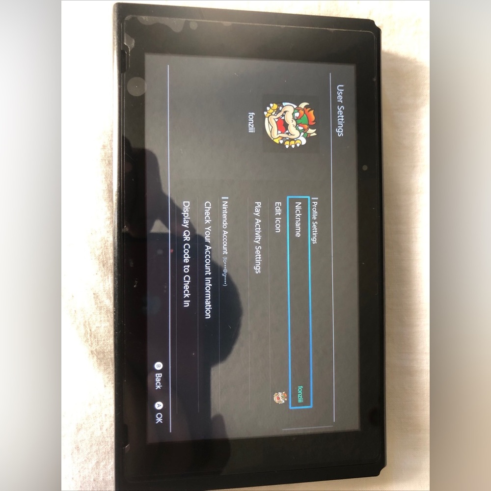 Nintendo Switch TABLET ONLY HAC-001 V1 LOW SERIAL XAW Great Condition